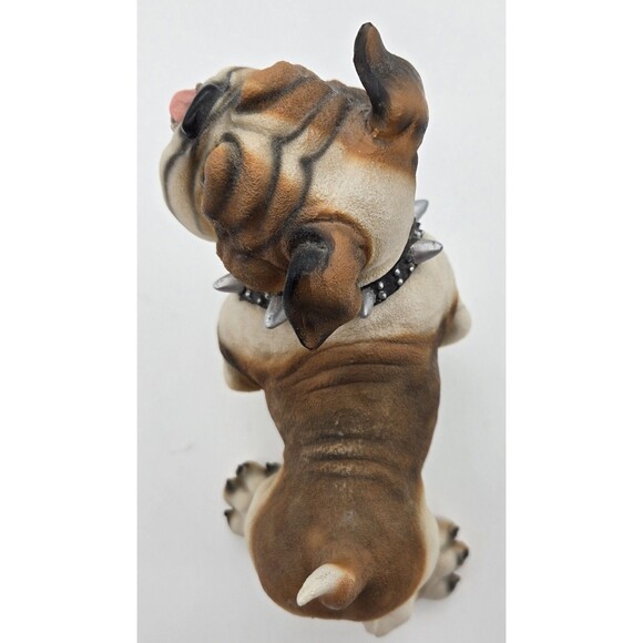 Realistic English Bulldog Resin Figure Dog Statue Sandicast Style Collectible - Picture 6 of 9